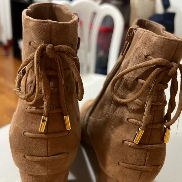 Aldo | Shoes | Aldo Brown Laceup Suede Boots | Poshmark display picture 3
